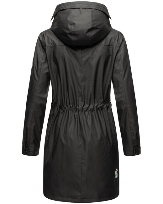 Navahoo Deike damen Winter Regenjacke mit kapuze, schwarz