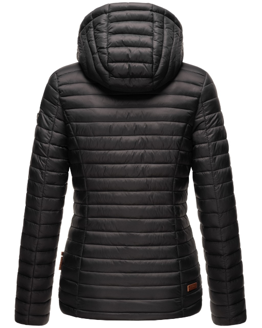 Marikoo ASRAA damen-Übergangsjacke mit Kapuze, schwarz