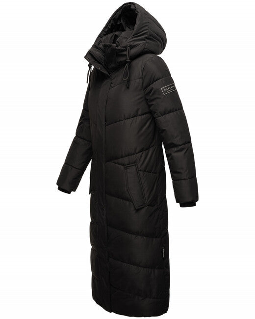Navahoo HINGUCKER damen Winterjacke mit Kapuze, Schwarz