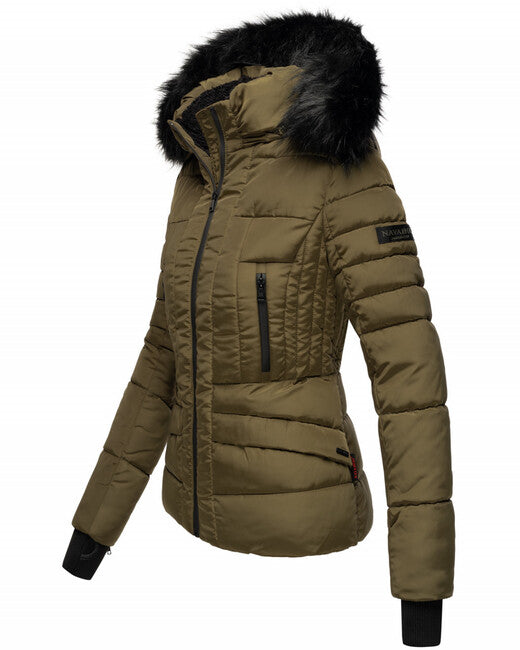 Navahoo Adele damen Winterjacke mit Kapuze, military green