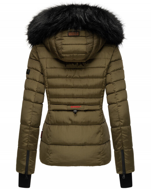 Navahoo Adele damen Winterjacke mit Kapuze, military green