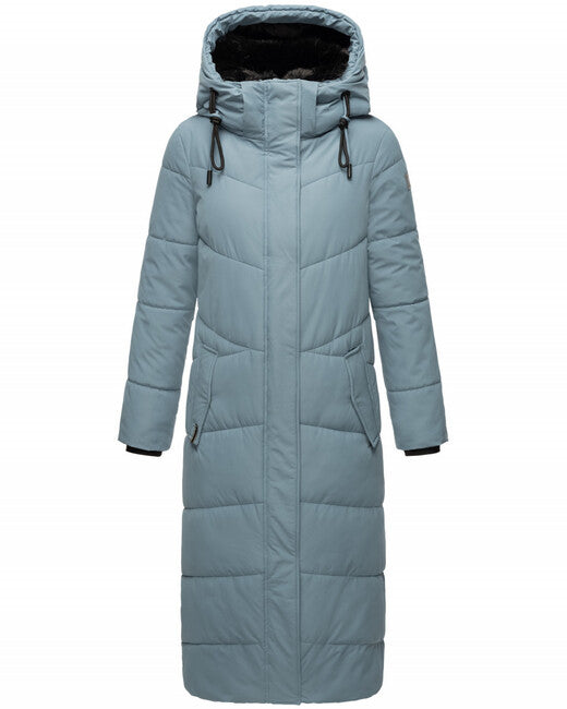 Navahoo HINGUCKER damen Winterjacke mit Kapuze, puderblau