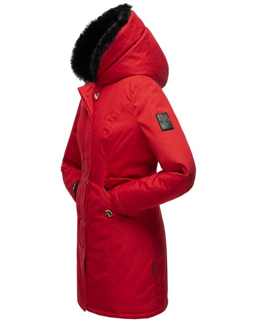 Marikoo KARAMBAA damen-winterjacke, rot