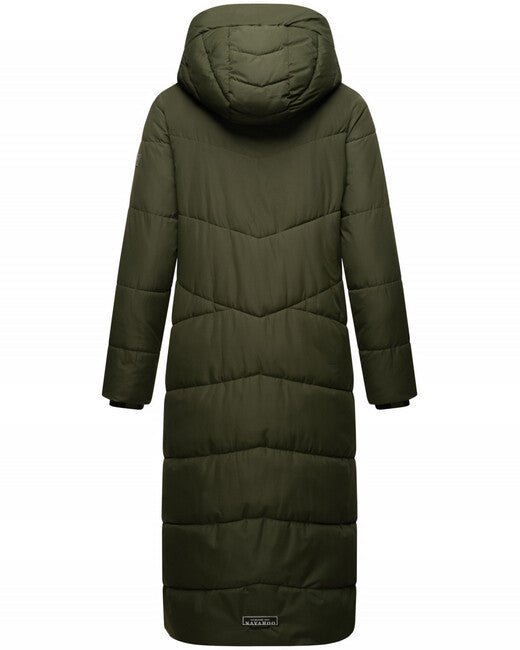 Navahoo HINGUCKER damen Winterjacke mit Kapuze, dunkeloliv