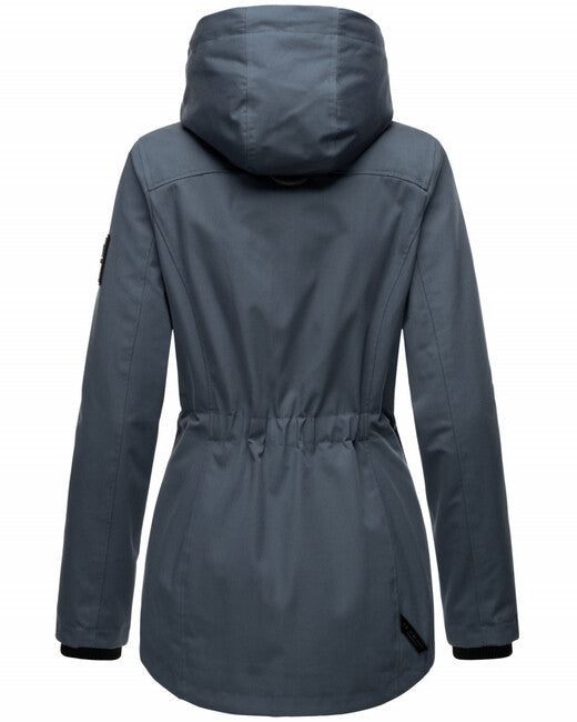 Marikoo BABETAA PRINCESS damen übergangs-kapuzenjacke, blau