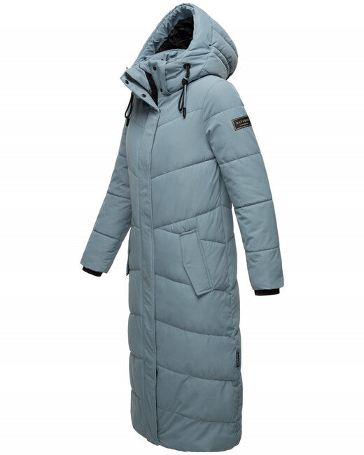 Navahoo HINGUCKER damen Winterjacke mit Kapuze, puderblau