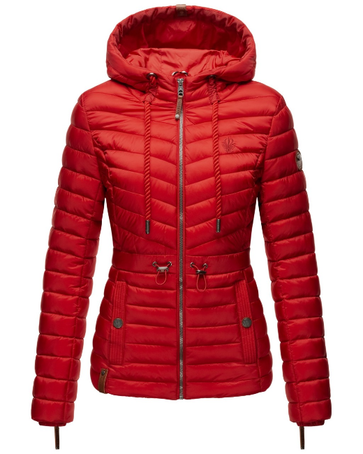 Marikoo ANIYAA damen-übergangsjacke mit kapuze, rot