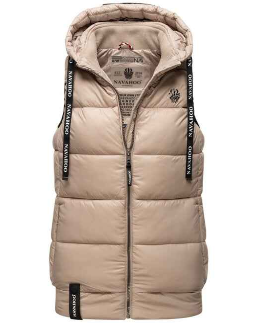 Navahoo KASSIDY damen Weste mit Kapuze, taupe