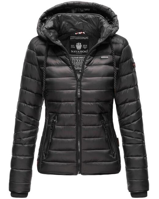 Navahoo Lulana damen Übergangsjacke mit Kapuze, schwarz
