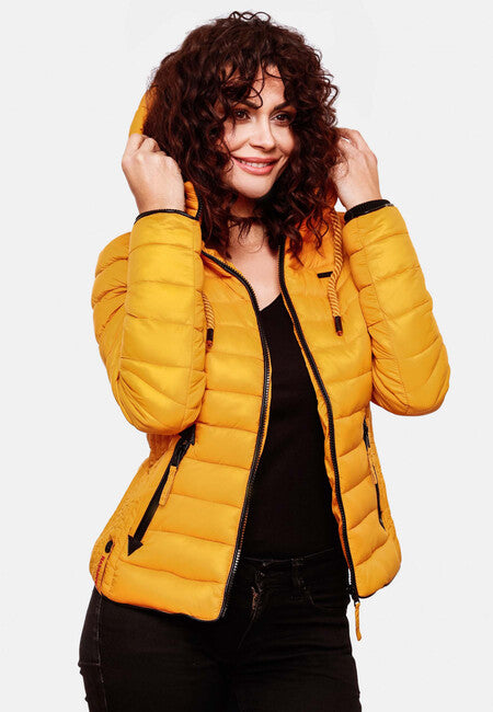 Navahoo Lulana damen Übergangsjacke mit Kapuze, gelb