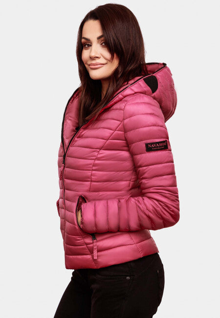 Navahoo Kimuk damen Übergangsjacke mit Kapuze, dunkelrosa