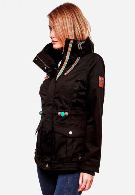 Marikoo Babetaa damen-übergangsjacke, schwarz