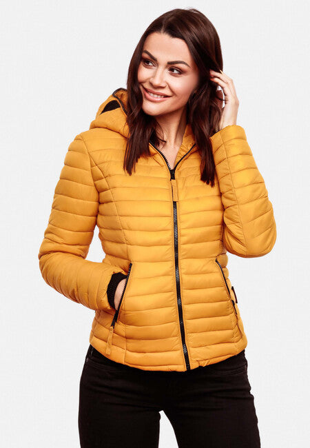 Navahoo Kimuk damen Übergangsjacke mit Kapuze, gelb