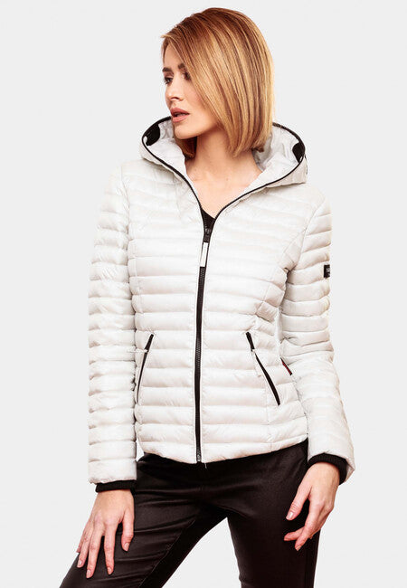 Navahoo Kimuk Princess damen Übergangsjacke mit Kapuze, Weiß