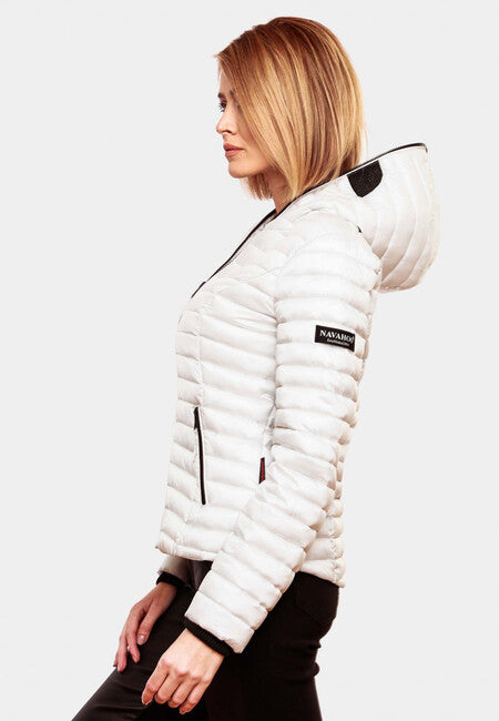 Navahoo Kimuk Princess damen Übergangsjacke mit Kapuze, Weiß