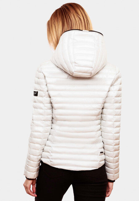 Navahoo Kimuk Princess damen Übergangsjacke mit Kapuze, Weiß
