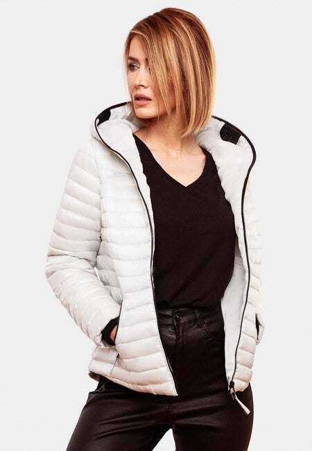 Navahoo Kimuk Princess damen Übergangsjacke mit Kapuze, Weiß