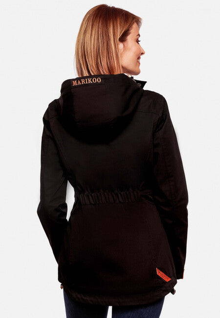Marikoo Babetaa damen-übergangsjacke, schwarz