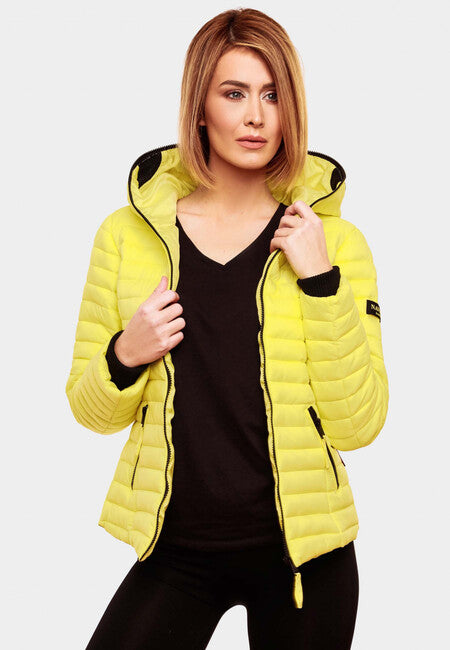 Navahoo Kimuk damen Übergangsjacke mit Kapuze, lemon