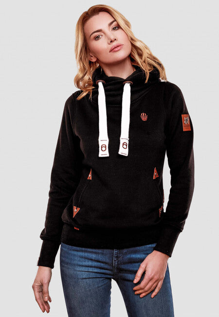 Navahoo Namikaa damen hoodie, Schwarz