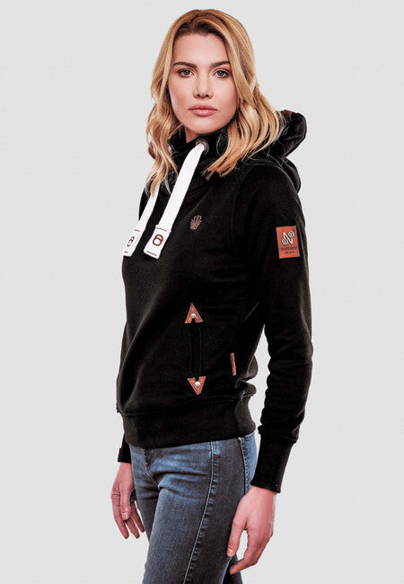Navahoo Namikaa damen hoodie, Schwarz