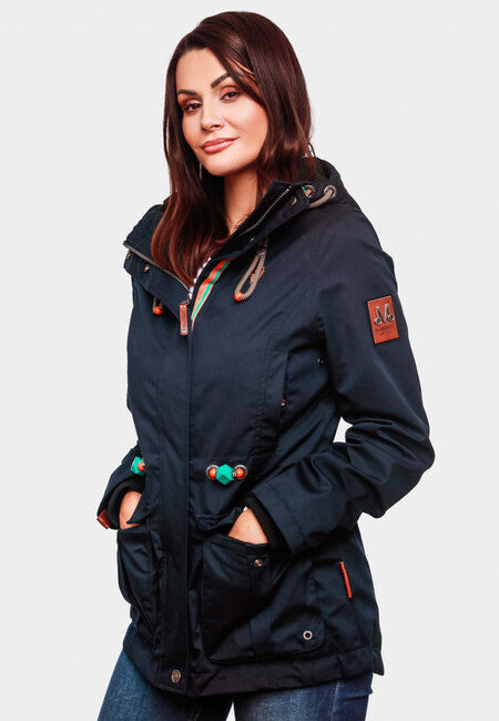 Marikoo Babetaa damen-übergangsjacke, navy