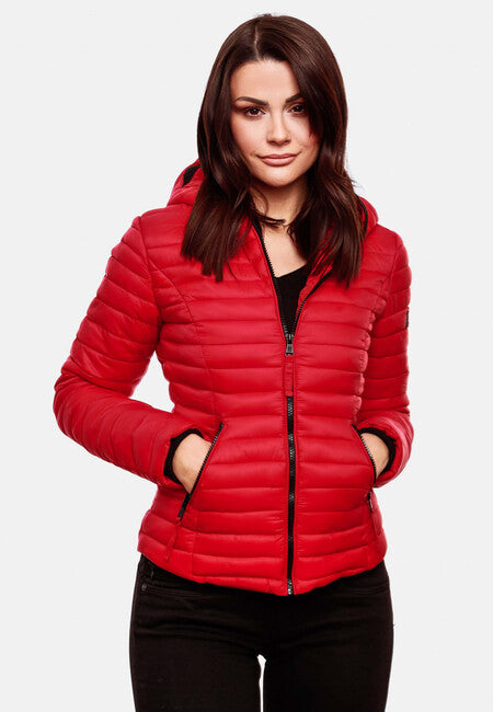 Navahoo Kimuk damen Übergangsjacke mit Kapuze, rot