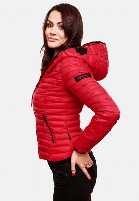 Navahoo Kimuk damen Übergangsjacke mit Kapuze, rot