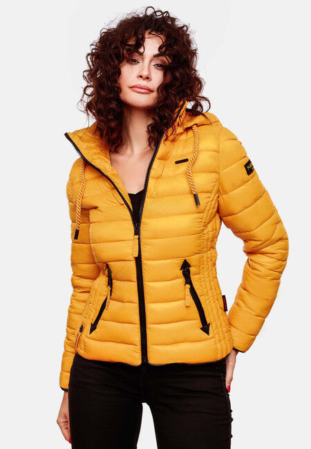 Navahoo Lulana damen Übergangsjacke mit Kapuze, gelb