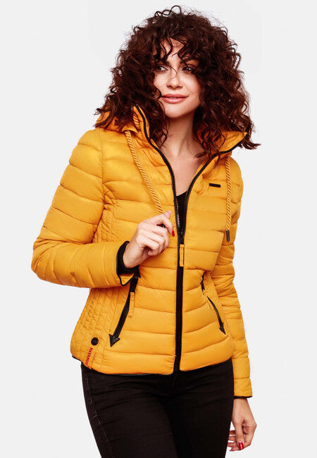 Navahoo Lulana damen Übergangsjacke mit Kapuze, gelb