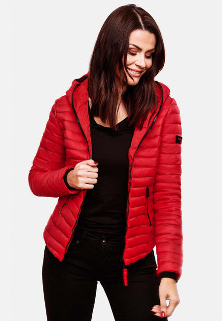 Navahoo Kimuk damen Übergangsjacke mit Kapuze, rot