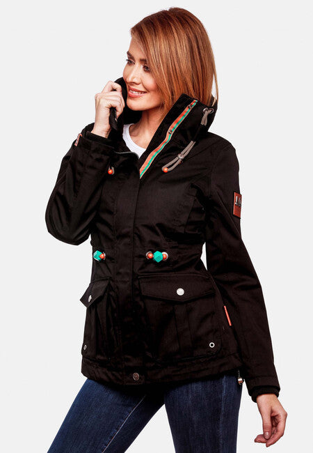 Marikoo Babetaa damen-übergangsjacke, schwarz
