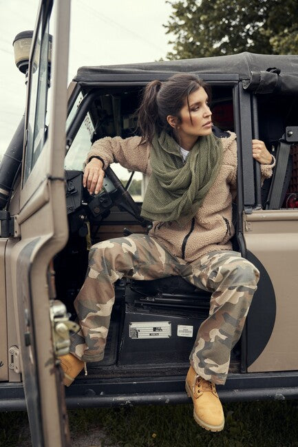 Brandit Teddy damen-Fleecejacke, camel