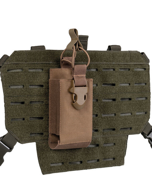 Mil-Tec radio pouch m.klettrücken dark coyote