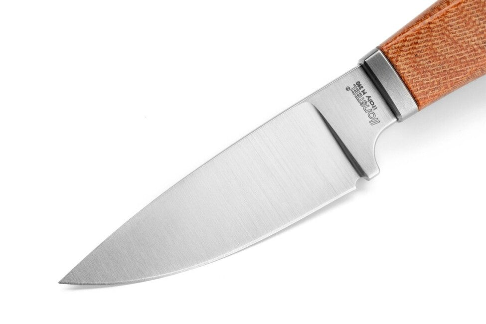 Lionsteel WILLY WL1 CVN Messer mit feststehender Klinge und Micarta-Griff