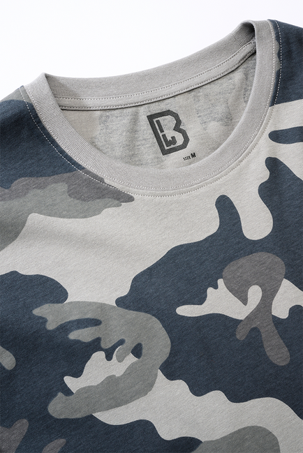 Brandit T-shirt, grau camo