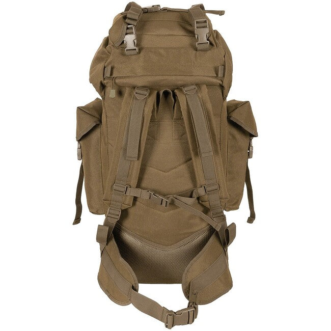 MFH MOLLE 65L Rucksack, Aluminiumstange, coyote