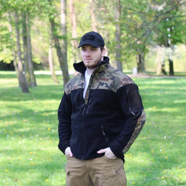 Helikon Infantry fleecejacke, schwarz/woodland