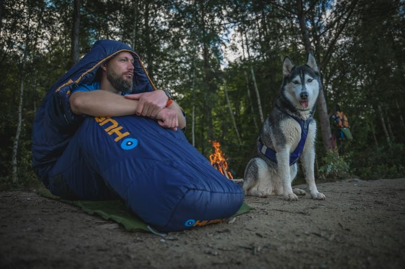 HUSKY Enjoy Long schlafsack, blau-orange