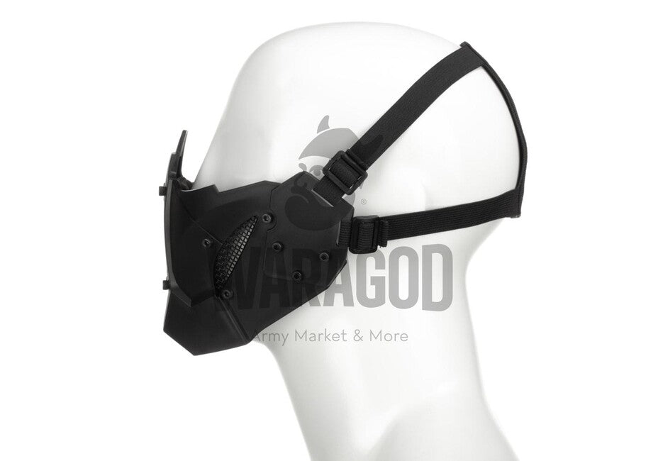 Pirate Arms Warrior Halbmaske für Form, schwarz