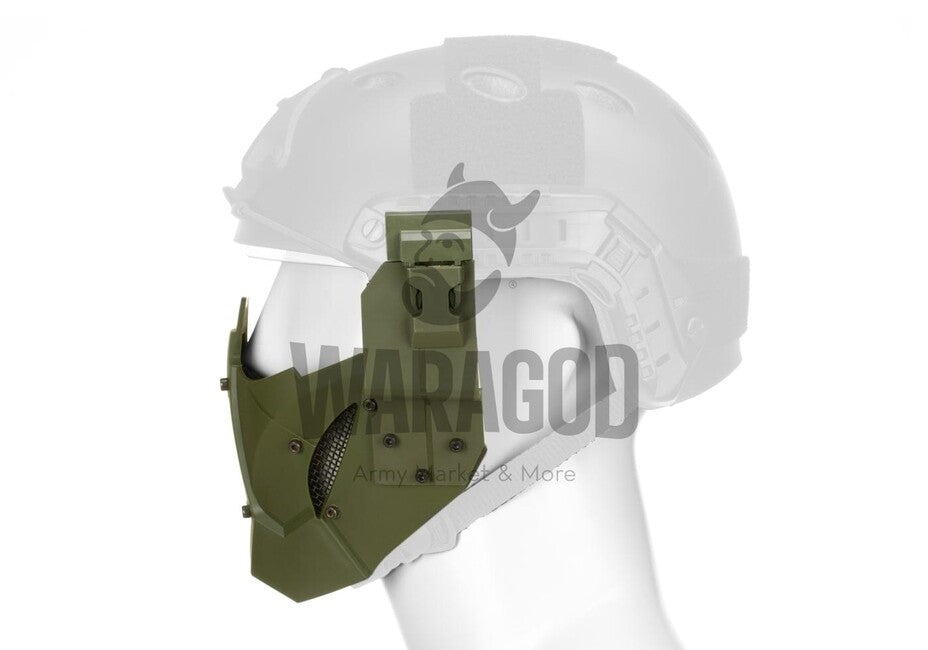 Pirate Arms Warrior Half Mask for Shaping, Olive