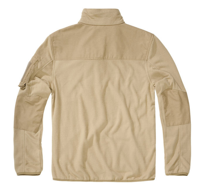 Brandit Ripstop Fleece-Kapuzenjacke mit Reißverschluss, camel