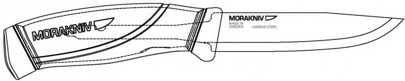 Mora of Sweden Companion Messer schwarz