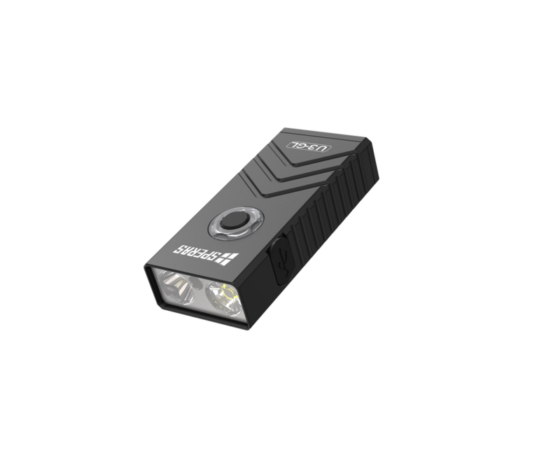 Speras U3-GL multifunktionale edc taschenlampe, schwarz
