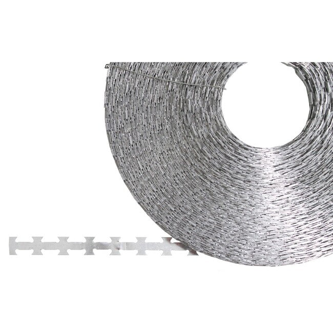 MFH Stacheldraht, Metall, 120 m, Spulendurchmesser 30 cm