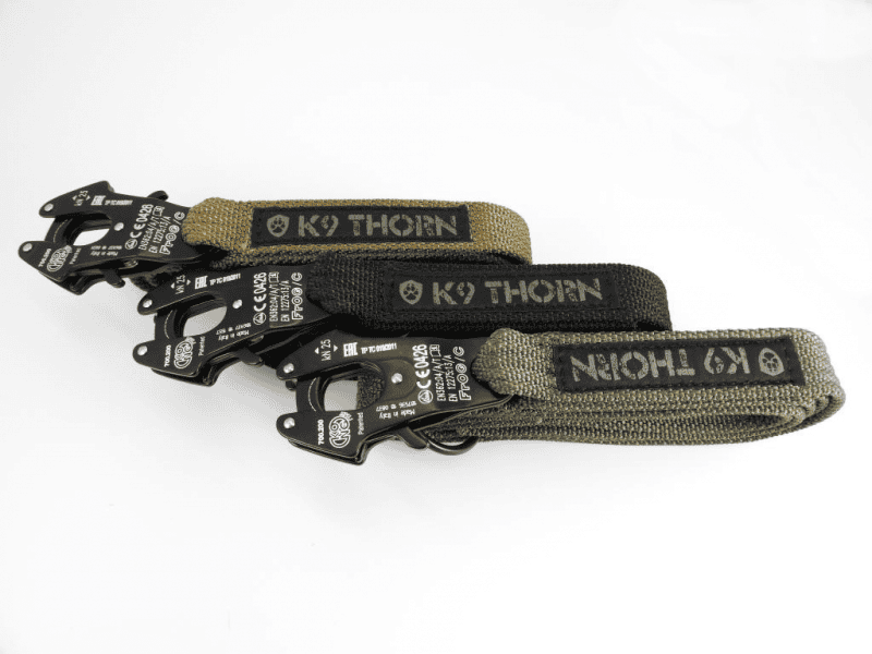 K9 Thorn Kong Frog mit 2 Griffen leine 200cm, Kojote