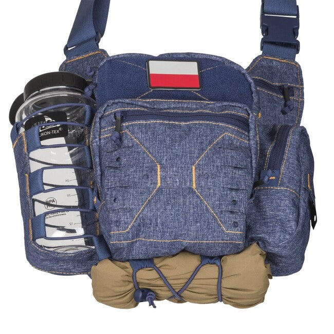 Helikon-Tex EDC Schultertasche - Nylon Polyester Mischung - Melange Blau