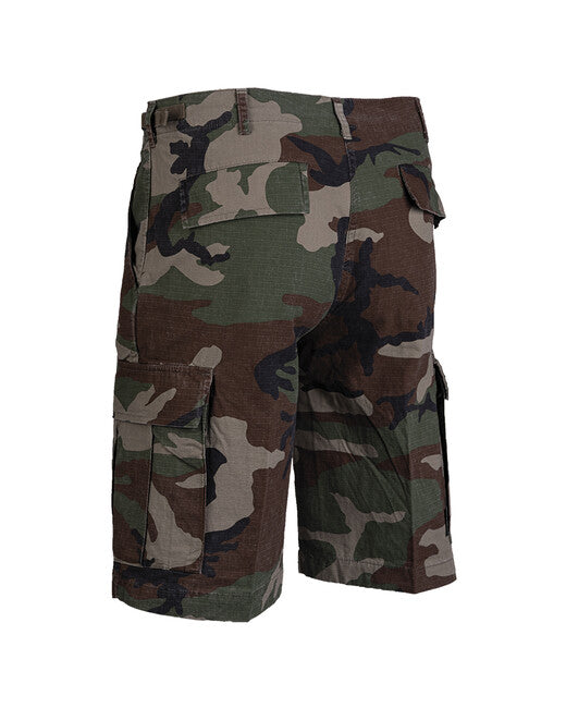 Mil-Tec Hose kurz US typ BDU rip-stop predprane woodland