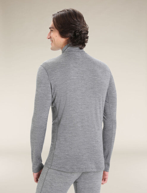 Icebreaker Oasis herren Thermo-Kapuzenpullover mit Reißverschluss 200, grau