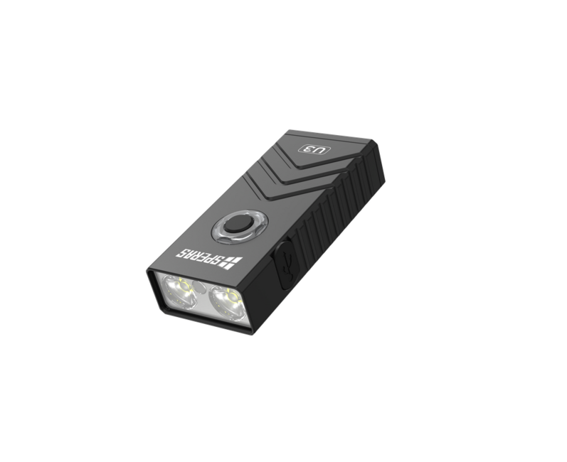 Speras Multifunctional EDC Flashlight U3, Black